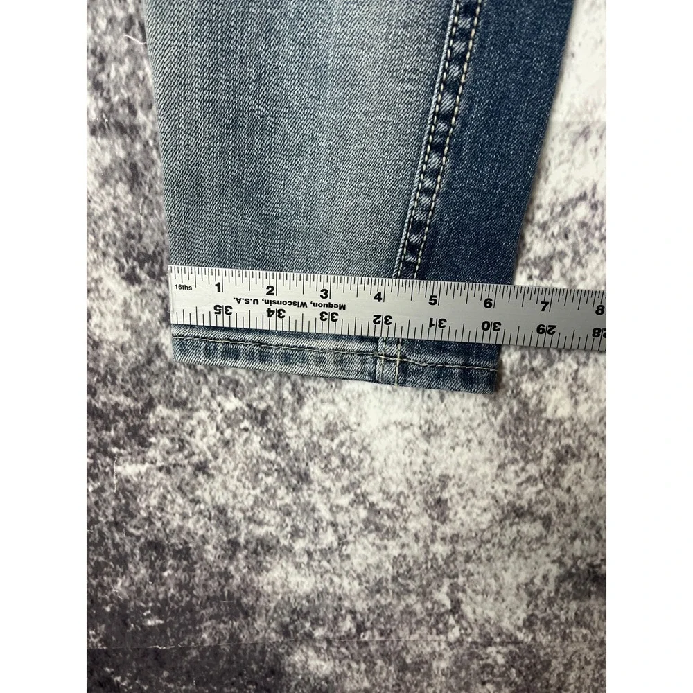 Miss Me Jeans Womens 27 Embroidered Stich Pocket Straight Bling Y2K 90s Vintage